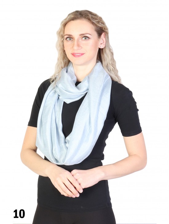 Solid Colour Loop Fashion Scarf